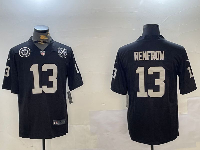 Men Oakland Raiders #13 Renfrow Black Second generation 2024 Nike Limited NFL Jersey style 4->oakland raiders->NFL Jersey